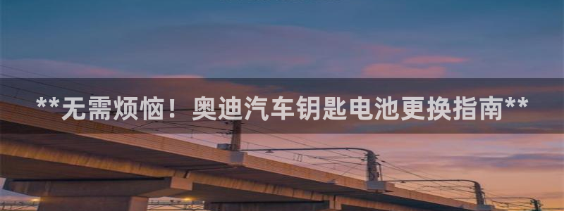 优发国际是不是黑网：**无需烦恼！奥迪汽车钥匙电池更换指南**