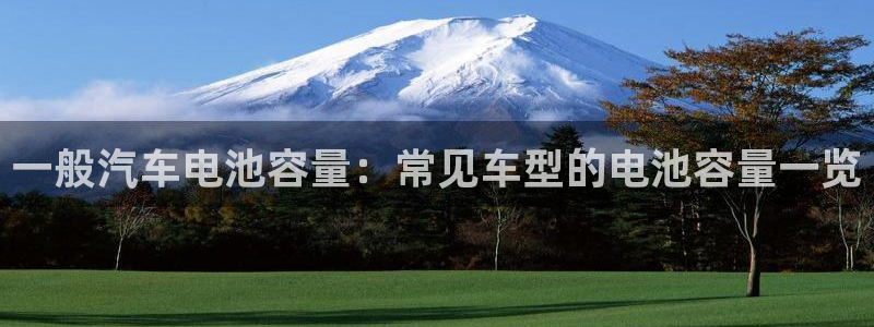 优发国际随优而动一触即发：一般汽车电池容量：常见车型的电池容量一览